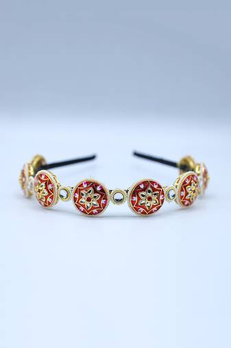 Red Embellished Hairband