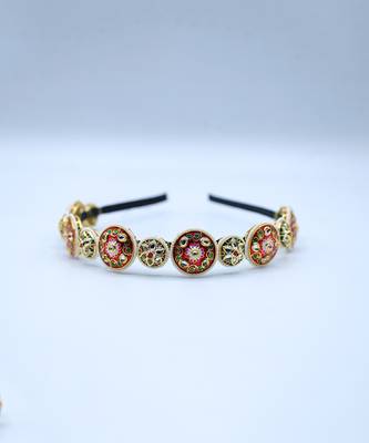 Red Embellished Hairband 1