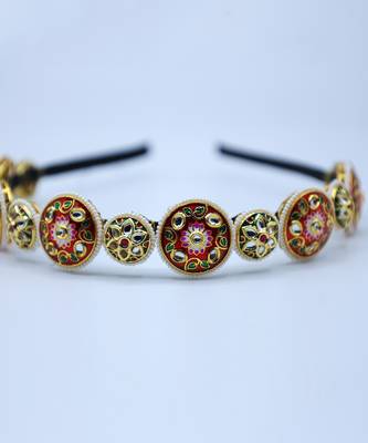 Red Embellished Hairband 2