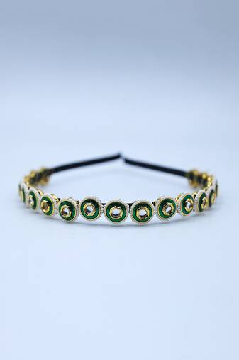 Green Embellished Hairband