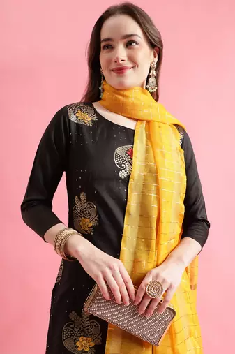  women cotton blend, cotton silk kurta pant set