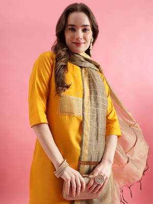  women cotton silk kurta pant set 3