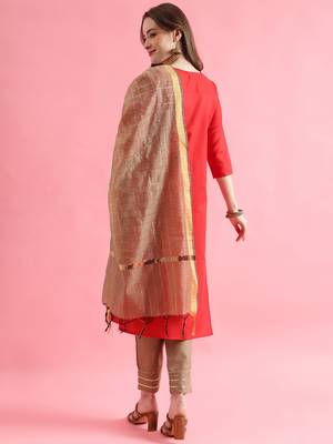  women cotton silk kurta pant set 2