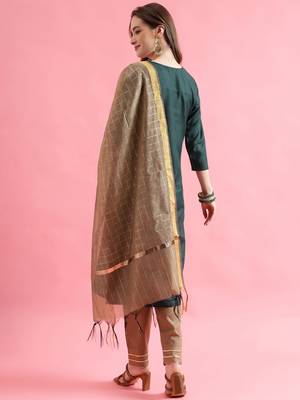  women cotton silk kurta pant set 2