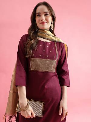  women cotton silk kurta pant set 3