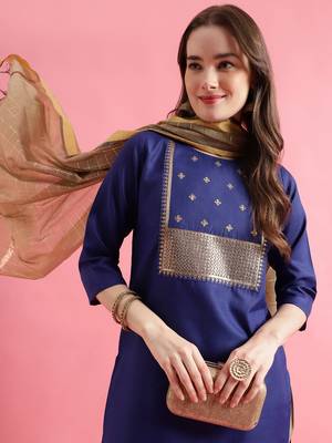  women cotton silk kurta pant set 3