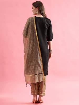  women cotton silk kurta pant set 2