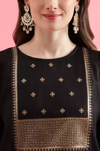  women cotton silk kurta pant set