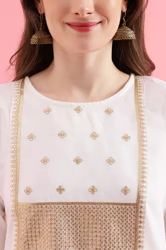  women cotton silk kurta pant set