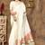White Zari Woven Silk Blend Paithani Saree With Blouse Piece