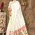 White Zari Woven Silk Blend Paithani Saree With Blouse Piece