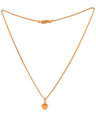 Golden short chain with pendant - 3 numbers one gram gold 6