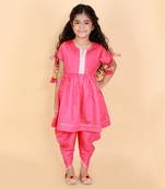 Pink kurta dhoti set