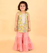 Floral printed sharara set