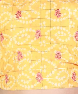 Yellow printed ghaghra choli set 5
