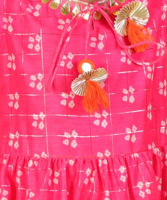Pink printed maxi dress 4