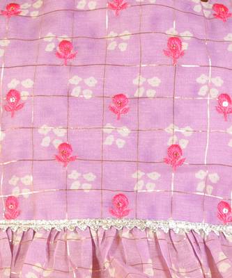 Purple embroidered ghaghra set 3