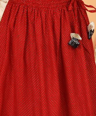 Red and black lehenga set 4