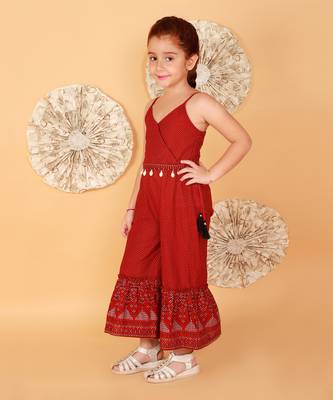 Red printed jumpsuit 5