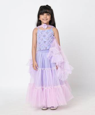 Lavender lehenga set 1