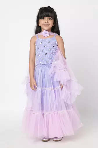 Lavender lehenga set