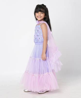 Lavender lehenga set 2