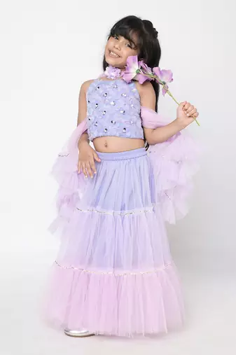 Lavender lehenga set