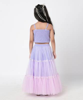 Lavender lehenga set 4
