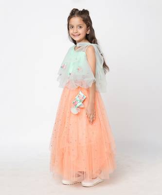 Peach lehenga set 2