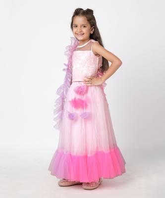 Pink lehenga set 2