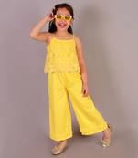 Yellow printed jumpsuit