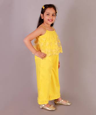 Yellow printed jumpsuit 2