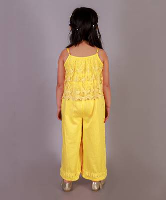 Yellow printed jumpsuit 4