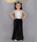 Black printed co ord set