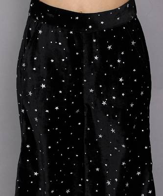 Black printed co ord set 5