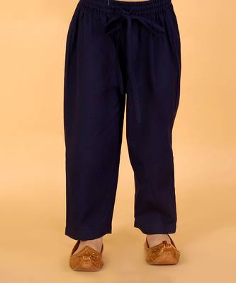Blue printed kurta pyjama set 2