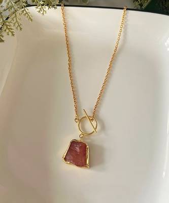 Opulent rust stone necklace 2