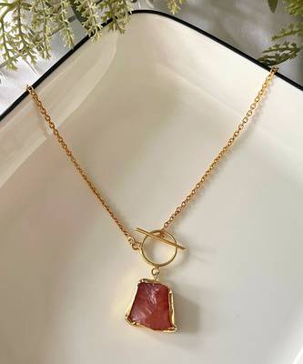Opulent rust stone necklace 3