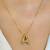 'a'  initial pendant necklace