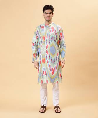 Pastel ikat kurta 2