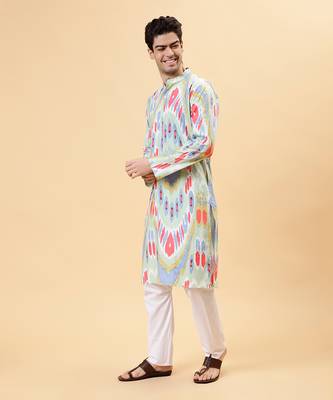 Pastel ikat kurta 3