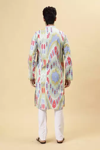 Pastel ikat kurta