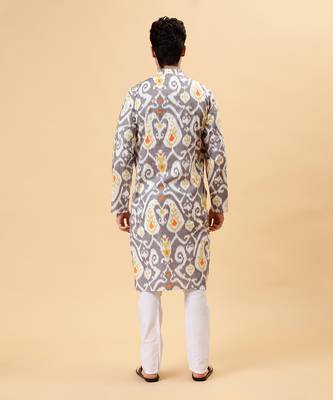 Grey ikat kurta 5