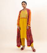 Mustard kurta set