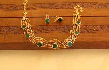 Kerala style palakka necklace set 1