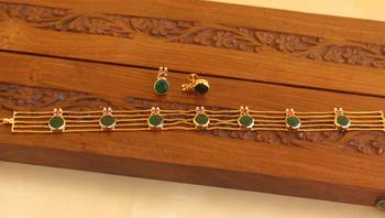 Kerala style palakka necklace set 2