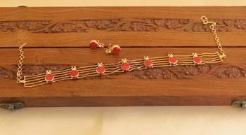 Kerala style palakka necklace set 2