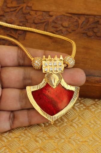 Kerala style palakka necklace