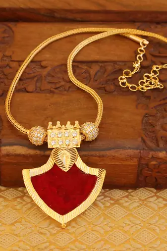 Kerala style palakka necklace