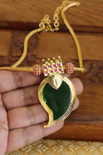 Kerala style mango palakka necklace